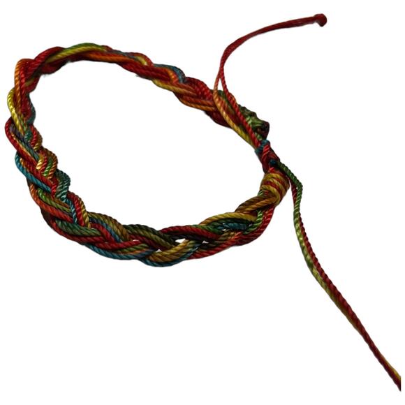 Braided Multicolor Rope Bracelet - Picture 3 of 6